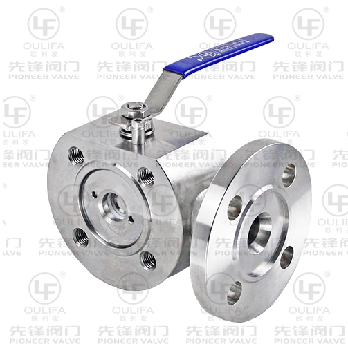 Robinet &agrave; boisseau sph&eacute;rique &agrave; 3 voies de type mince